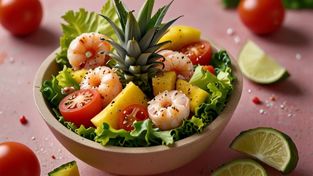 Sałatka hawajska z krewetkami: Egzotyczne danie, które zaskoczy