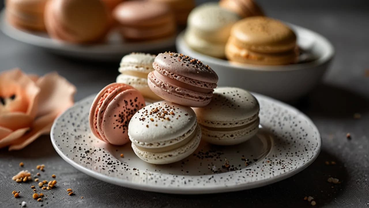 Makaroniki z białego maku: Przepis na słodkie, delikatne makaroniki