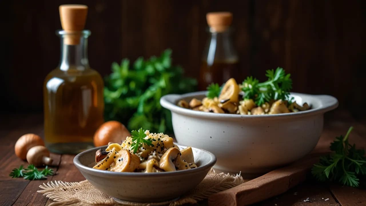 Kaszotto z grzybami: Idealne danie na pożywny obiad pełen smaku
