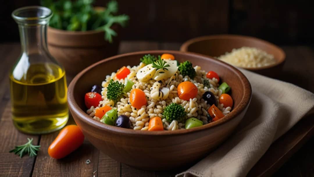 Kaszotto z kaszy jęczmiennej: Przepis z warzywami lub pieczarkami