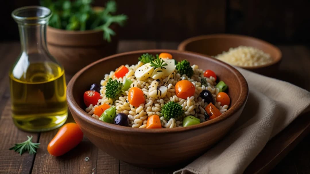 Kaszotto z kaszy jęczmiennej: Przepis z warzywami lub pieczarkami