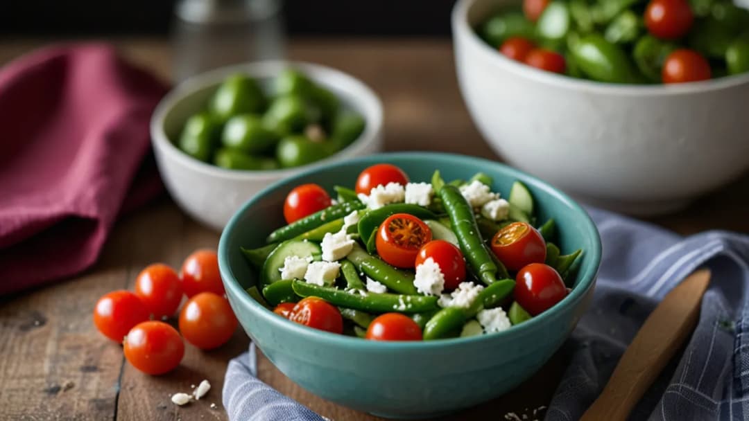 Sałatka z groszkiem cukrowym: Szybki i zdrowy przepis na lekki posiłek