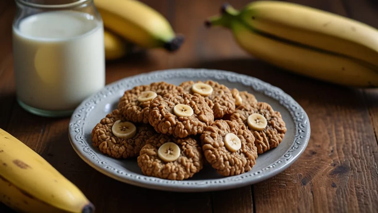 Ciasteczka owsiane z bananem: Zdrowy przepis na fit słodycze