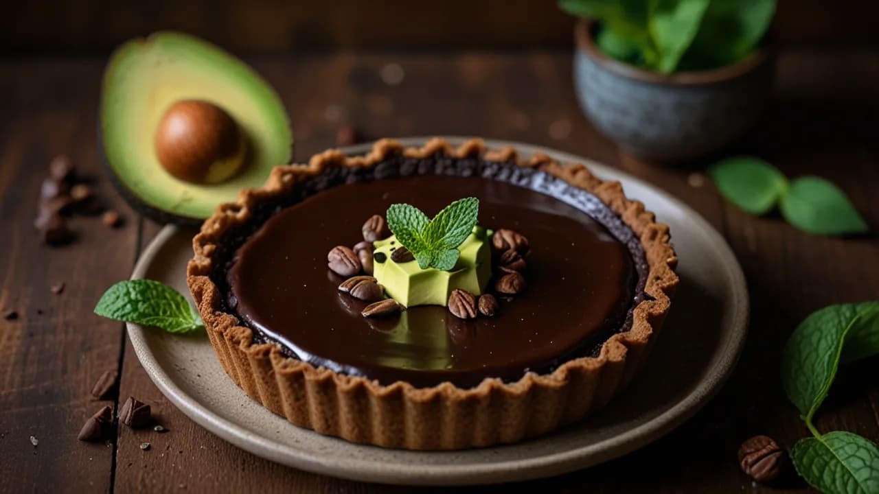 Wegańska tarta czekoladowa z awokado: Zdrowa alternatywa na pyszny deser