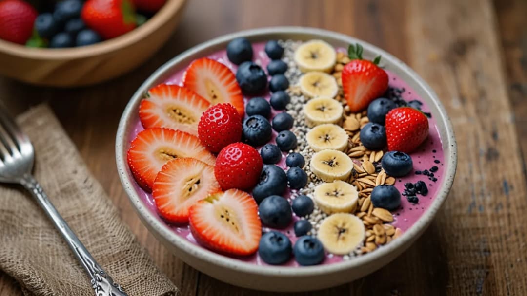 Smoothie bowl z owocami: Zdrowe śniadanie lub przekąska, którą pokochasz