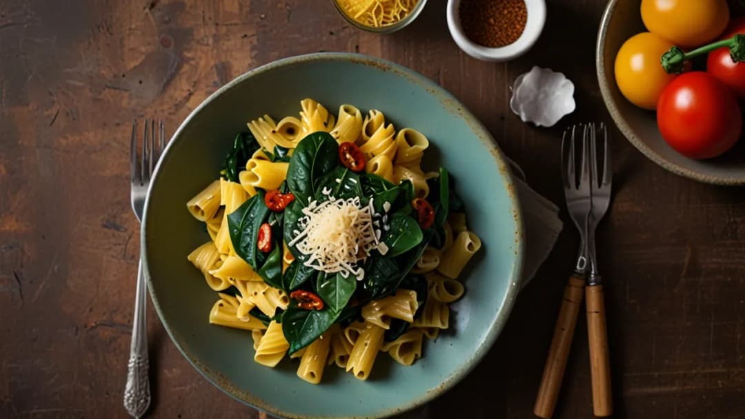 Makaron z cukinią i szpinakiem: Zdrowy przepis na pyszny, lekki obiad