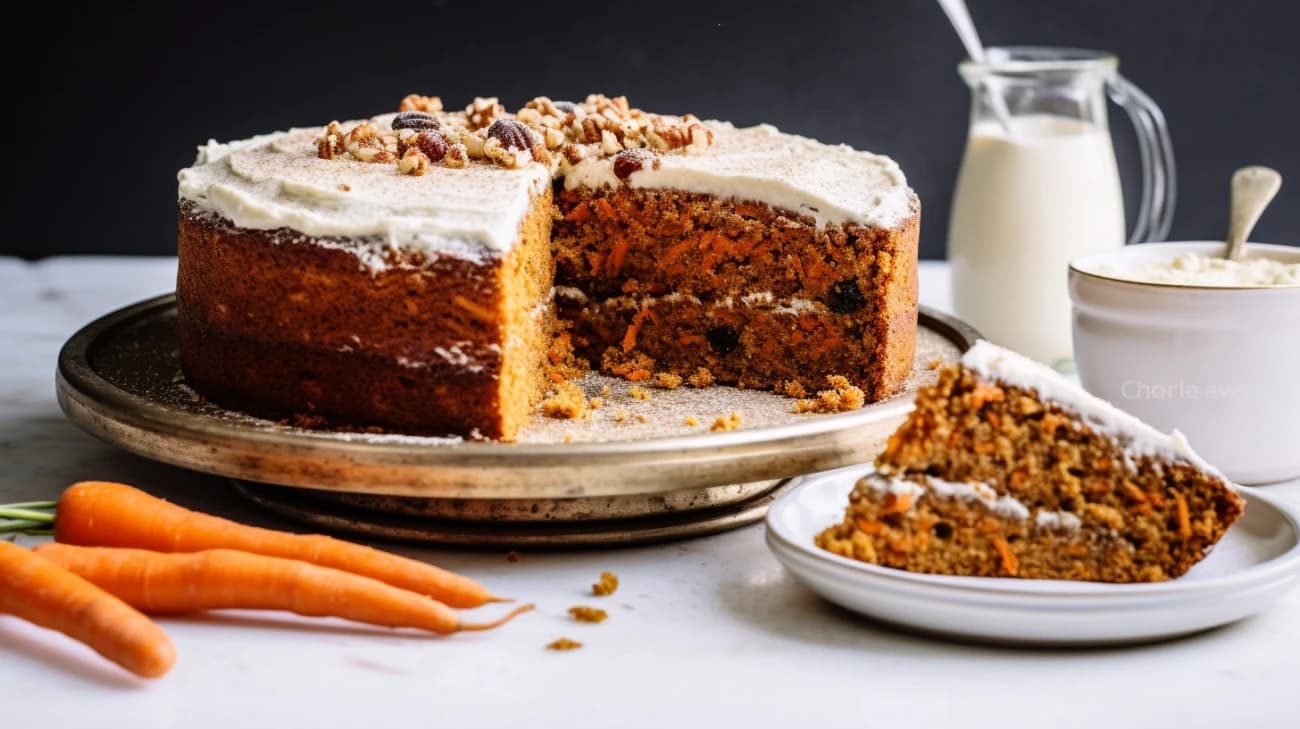 Wegańskie ciasto marchewkowe - przepis na pyszne ciasto bez jajek i mleka