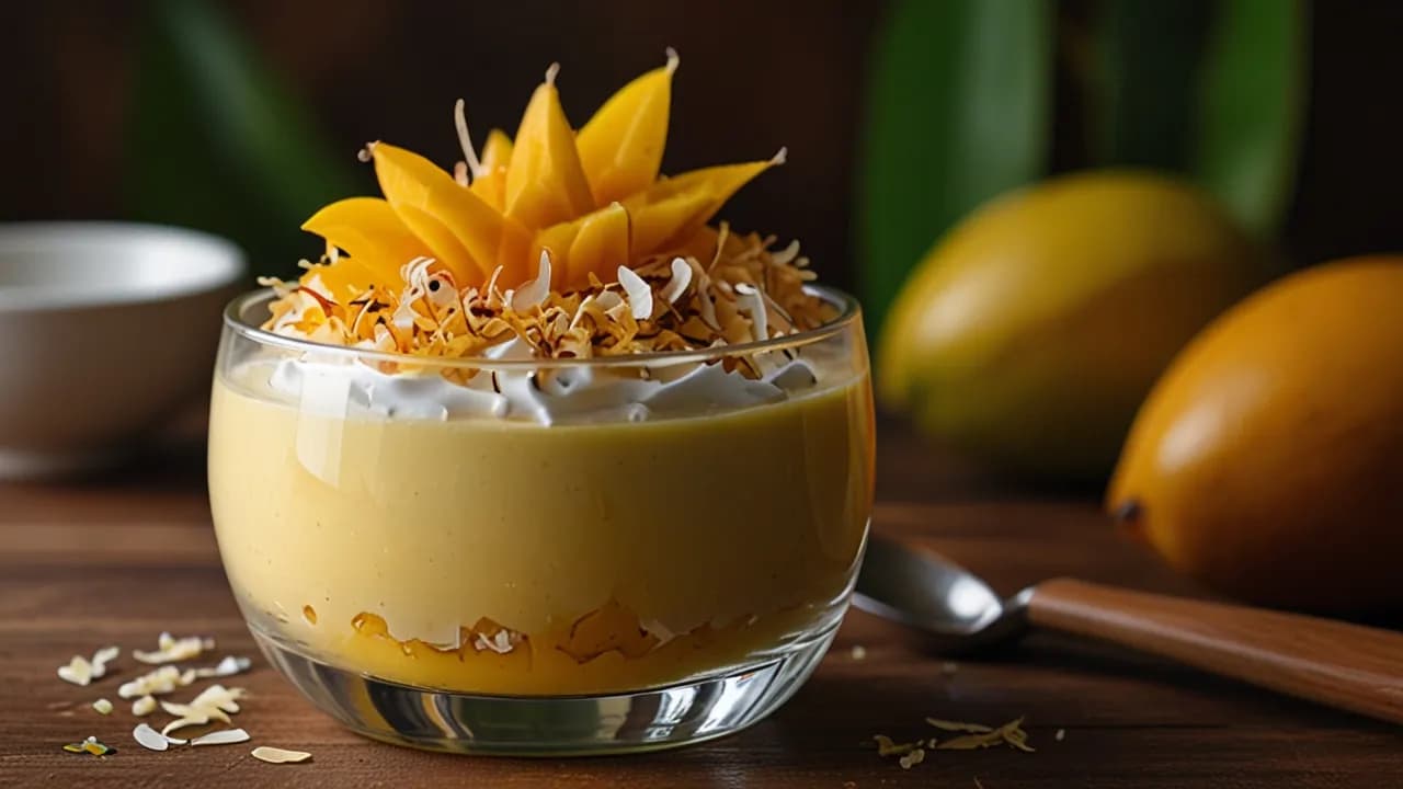 Mus z kokosa i mango: Przepis na tropikalny deser, który warto spróbować