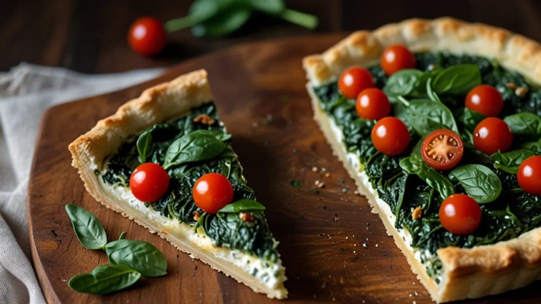 Tarta z ricottą i szpinakiem: Lekki obiad lub kolacja, które pokochasz