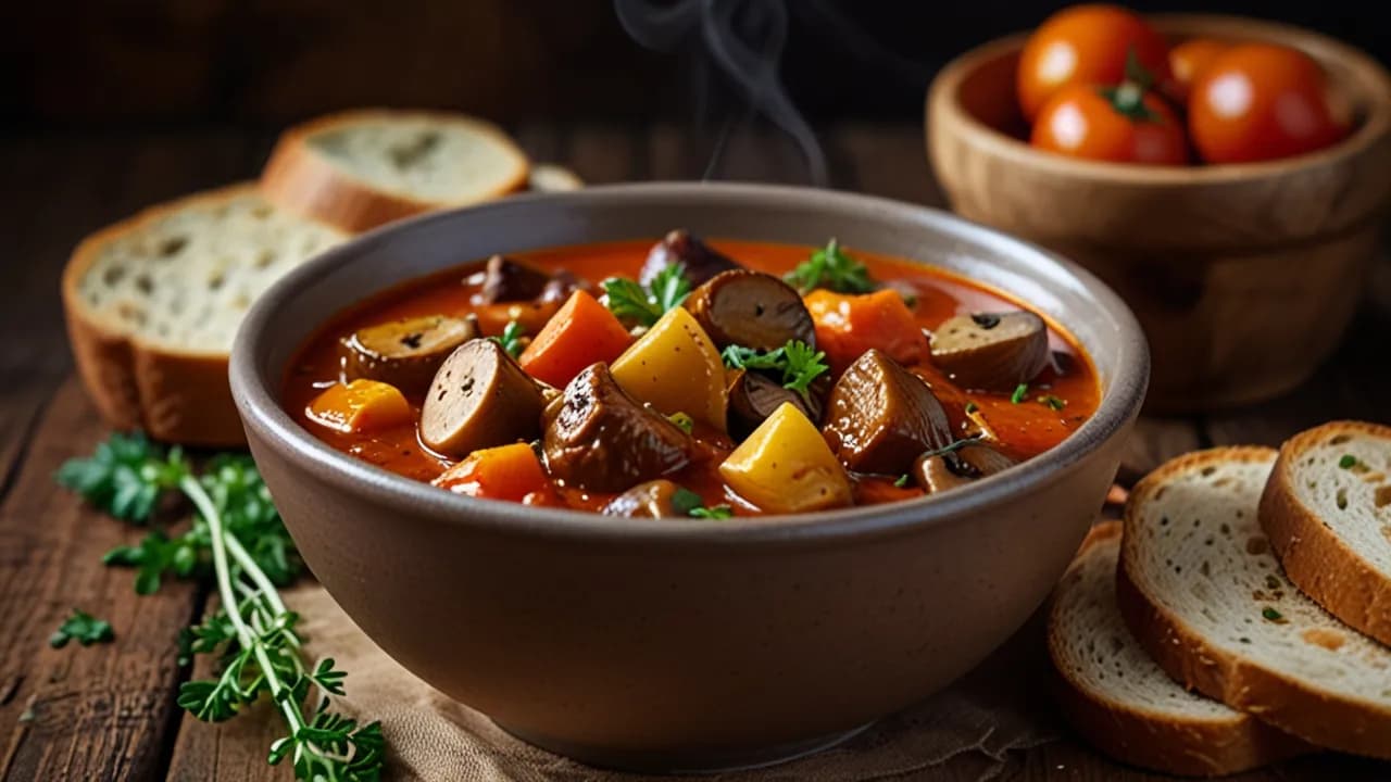 Wegetariański gulasz węgierski: Aromatyczny przepis na smaczny gulasz