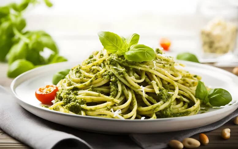 Co dodać do makaronu z pesto, aby wzbogacić smak potrawy?