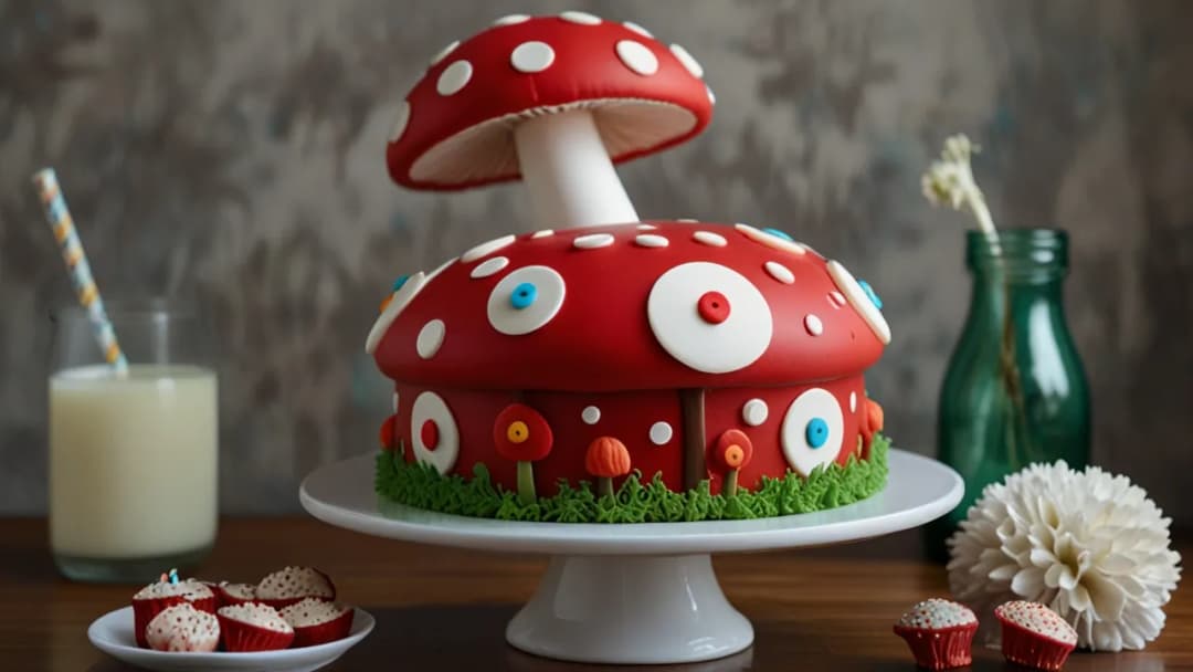 Tort grzyb: Oryginalny pomysł na urodzinowy tort dla dzieci