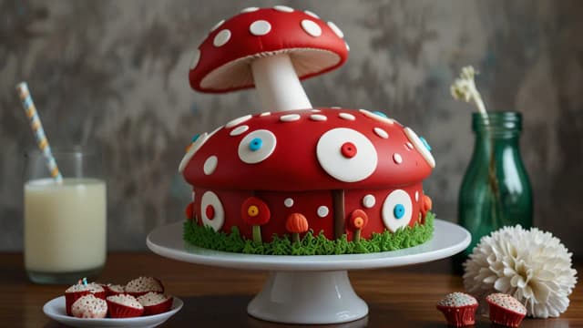 Tort grzyb: Oryginalny pomysł na urodzinowy tort dla dzieci