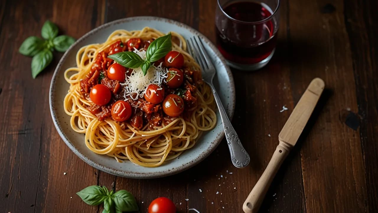 Makaron z pomidorami i parmezanem: Prosty przepis na aromatyczne danie