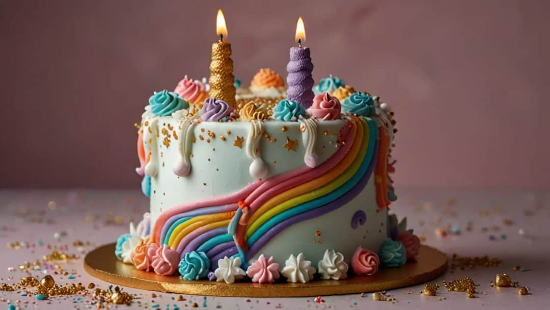 Tort na roczek z bitej śmietany: Słodki tort dla malucha na roczek