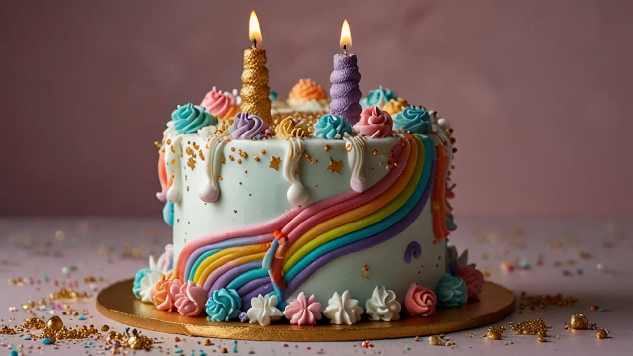 Tort na roczek z bitej śmietany: Słodki tort dla malucha na roczek